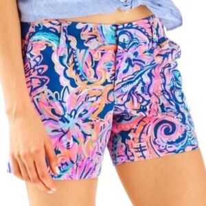 Lilly Pulitzer Callan Short 5” - Blue Current Drop Me A Lime